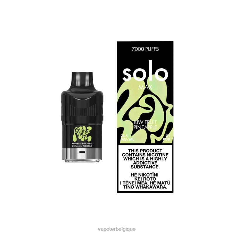 Grossiste Vape Jetable 26RVJ87 - Solo MAX cosse ananas kiwi