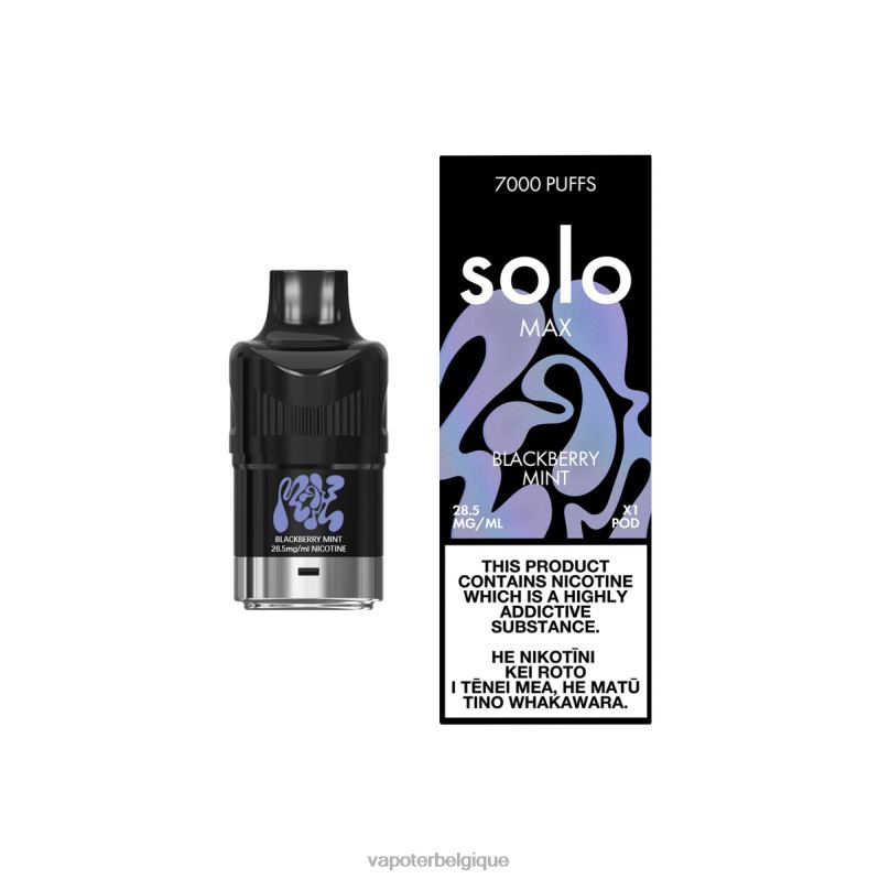 Vape En Gros 26RVJ73 - Solo MAX cosse menthe mûre