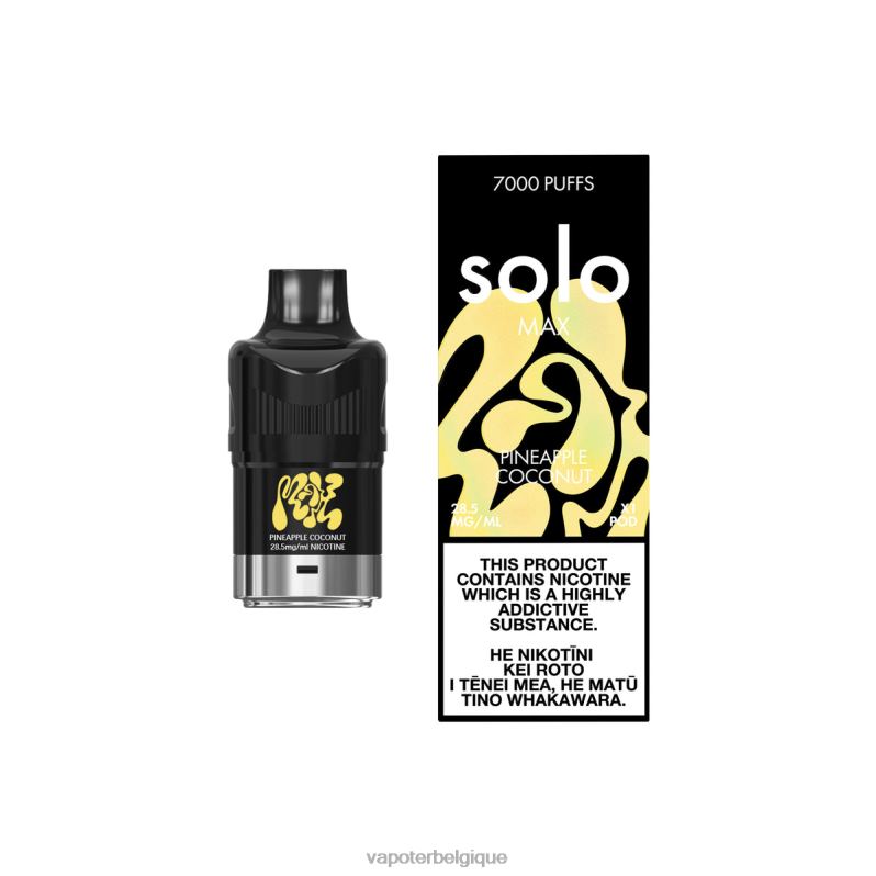 Vape Grossiste 26RVJ75 - Solo MAX cosse ananas noix de coco