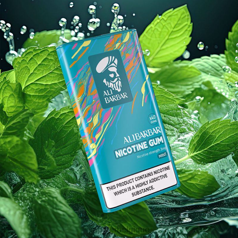 Grossiste Vape Jetable 22F6483 Alibarbar gomme à la nicotine menthe