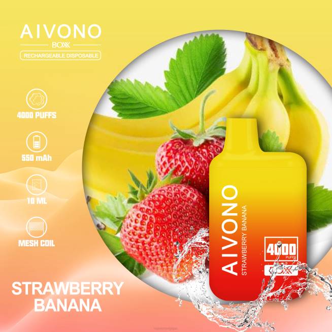 Aivono AIM BOXX 4000 fraise banane - VBRB231 Grossiste Vape Jetable