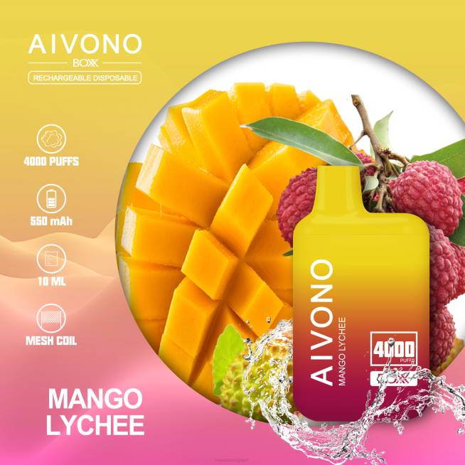 Aivono AIM BOXX 4000 litchi mangue - VBRB216 Cigarette Electronique Bruxelles