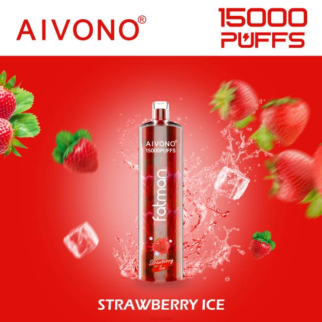 Aivono FATMAN 15000 glace à la fraise - VBRB11 Vapoter Belgique