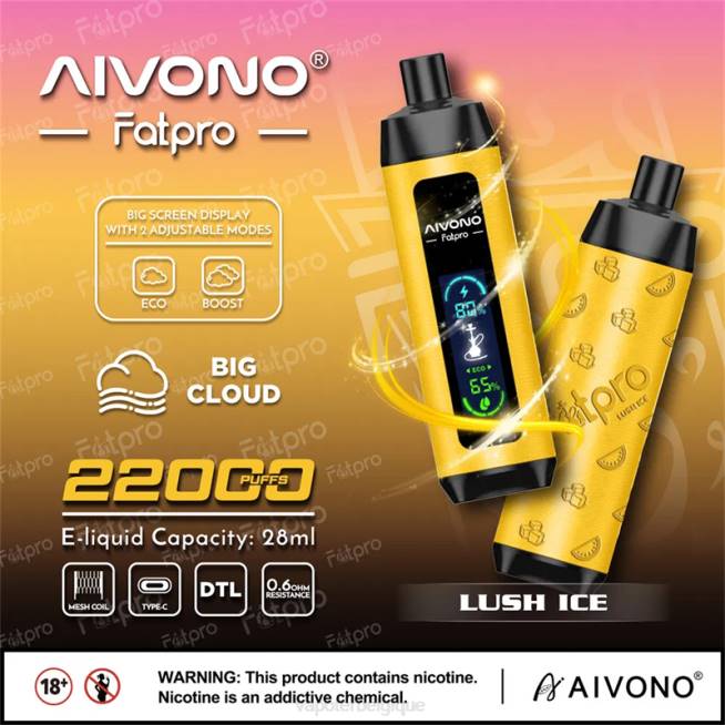 Aivono Fatpro 22000 glace luxuriante - VBRB3 Vape Grossiste