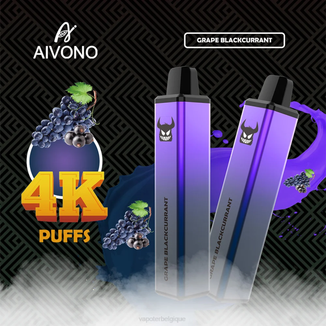 Aivono AIM FREAK 4000 raisin cassis - VBRB259 Cigarette Electronique Jetable