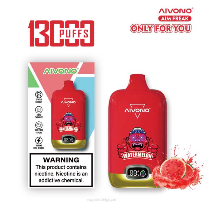 Aivono AIM FREAK 13000 pastèque - VBRB244 Vape En Gros