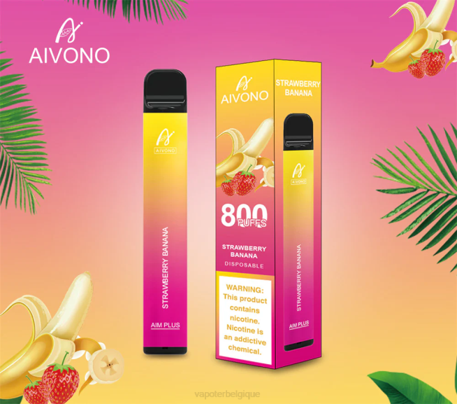 Aivono AIM PLUS 800 fraise banane - VBRB192 Vape Grossiste