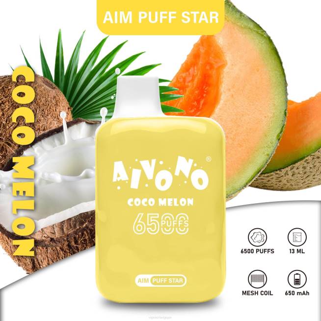 Aivono AIM PUFF STAR 6500 cocomelon - VBRB297 Cigarette Electronique Bruxelles