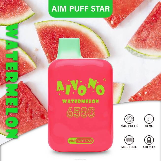 Aivono AIM PUFF STAR 6500 pastèque - VBRB291 Vape Grossiste