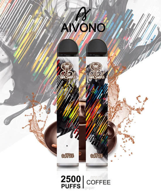 Aivono AIM SNAKE 2500 café - VBRB300 Vape Grossiste