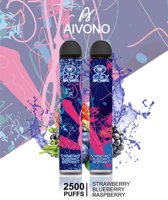 Aivono AIM SNAKE 2500 fraise myrtille framboise - VBRB318 Vape Grossiste