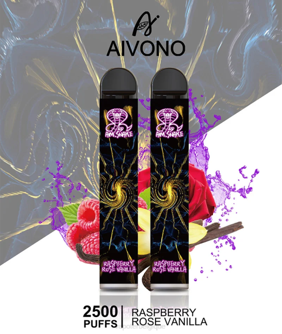 Aivono AIM SNAKE 2500 framboise rose vanille - VBRB317 Vapoter Belgique