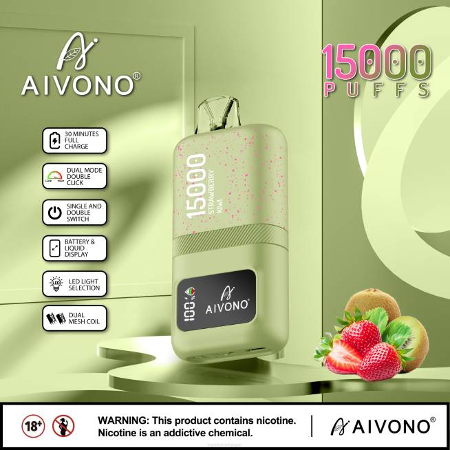 Aivono AIM magic 15000 fraise-kiwi - VBRB63 Cigarette Electronique Bruxelles