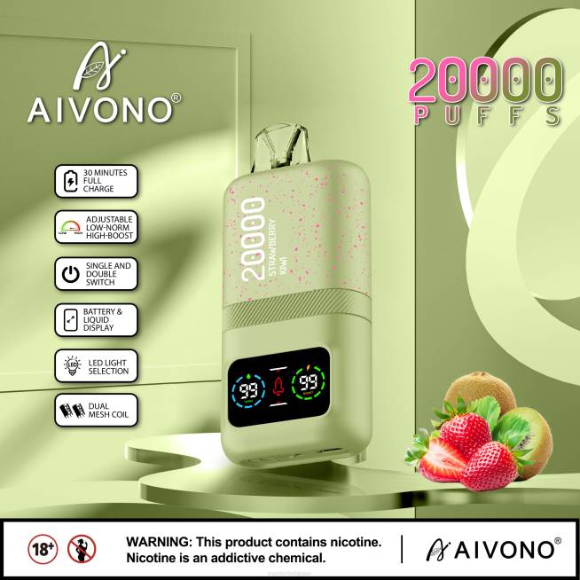 Aivono AIM magic 20000 fraise-kiwi - VBRB81 Cigarette Electronique Bruxelles