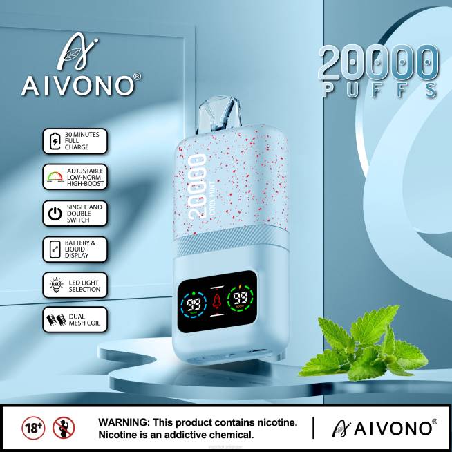 Aivono AIM magic 20000 menthe fraîche - VBRB84 Vape Grossiste