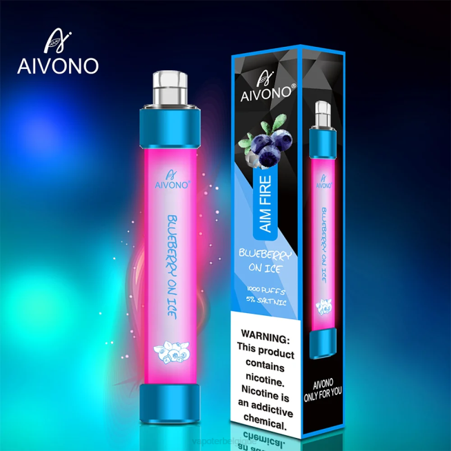 Aivono AIM FIRE 1000 myrtille sur glace - VBRB326 Vapoter Belgique