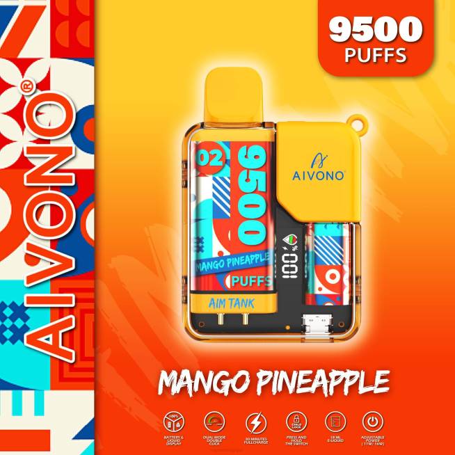 Aivono AIM TANK 9500 mangue ananas - VBRB34 Cigarette Electronique Jetable