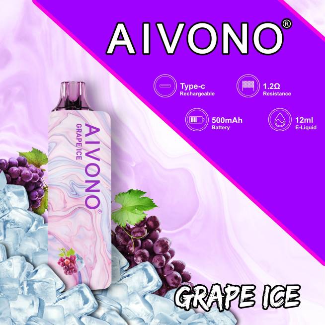 Aivono AIM GUN 7000 glace aux raisins - VBRB102 Vape Grossiste