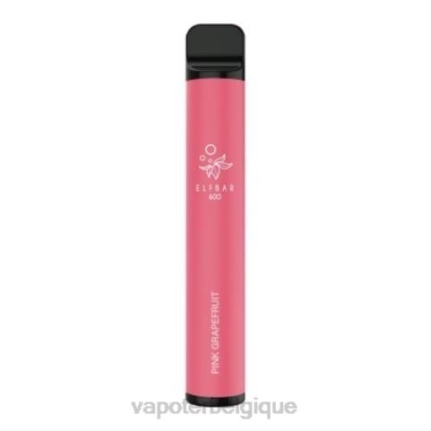 Cigarette Electronique Grossiste J2D8105 | ELFBAR 600 pamplemousse rose