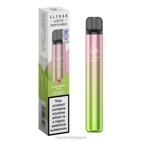 Cigarette Electronique Grossiste J2D8295 | ELFBAR 600V2 fraise-kiwi 20mg