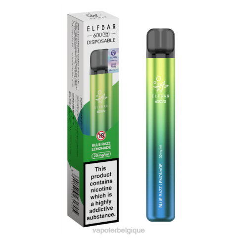 Grossiste Vape En Ligne J2D8274 | ELFBAR 600V2 limonade bleue 20mg