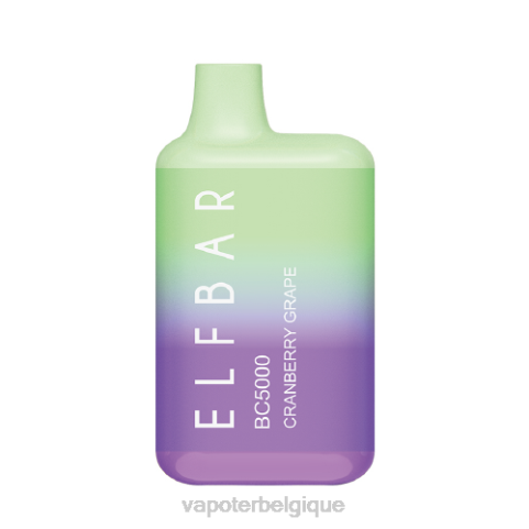 Cigarette Electronique Sans Nicotine J2D8300 | ELFBAR BC5000 raisin de canneberge