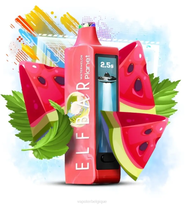 Elf Bar Planet 25000 - 6PLV12 pastèque Vape Grossiste