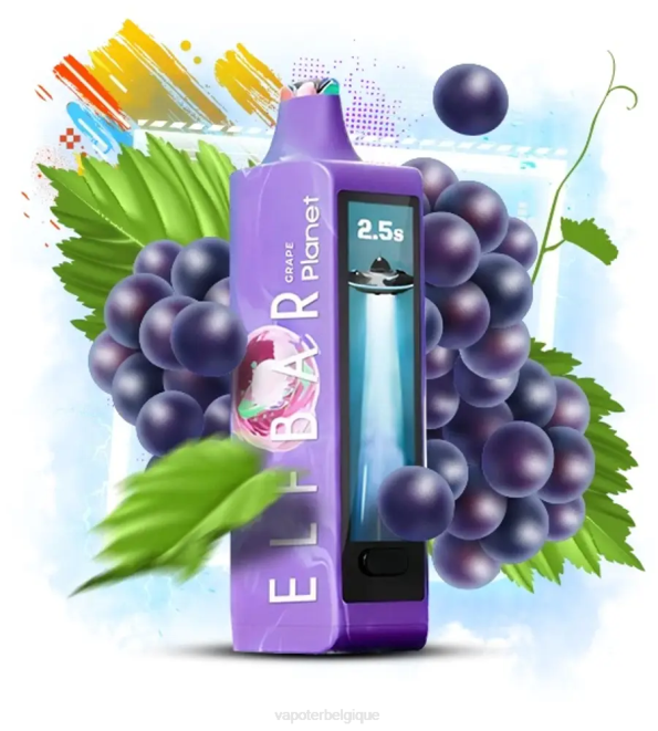 Elf Bar Planet 25000 - 6PLV13 raisin Grossiste Vape En Ligne