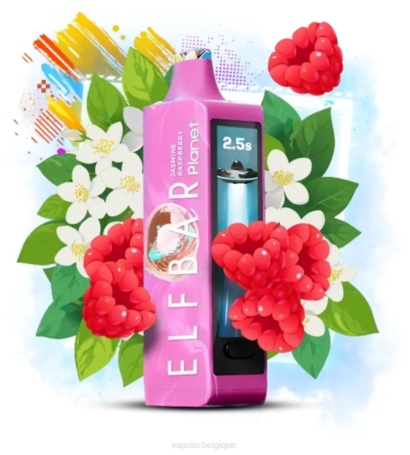 Elf Bar Planet 25000 - 6PLV19 jasmin framboise Vape En Gros