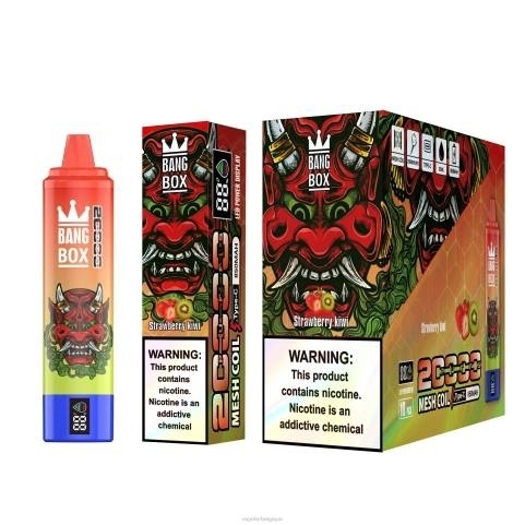 Grossiste Vape Jetable J2D8126 | Bang Box fraise-kiwi 20000