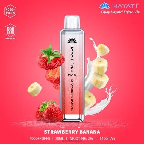 Vape Grossiste J2D8193 | Hayati Pro Max fraise banane 4000