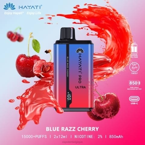 Cigarette Electronique Belgique J2D8198 | Hayati Pro Ultra cerise bleue