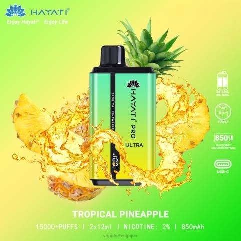 Cigarette Electronique Belgique J2D8218 | Hayati Pro Ultra ananas tropical