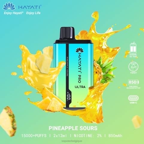 Cigarette Electronique Belgique J2D8228 | Hayati Pro Ultra ananas aigre