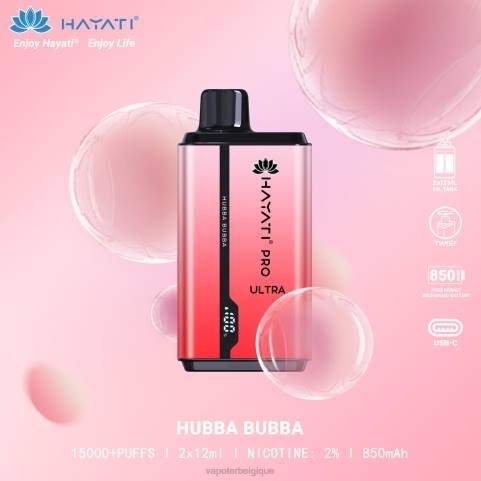 Grossiste Vape Jetable J2D8206 | Hayati Pro Ultra Hubba Bubba