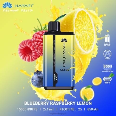 Vapoter Belgique J2D8202 | Hayati Pro Ultra myrtille framboise citron