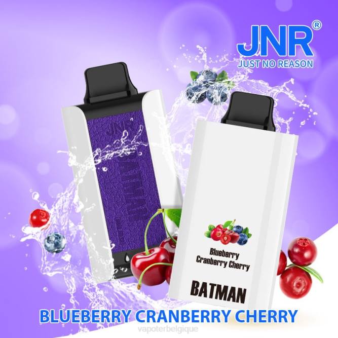 JNR BATMAN 11000 VTX017 myrtille, canneberge, cerise Vape Grossiste