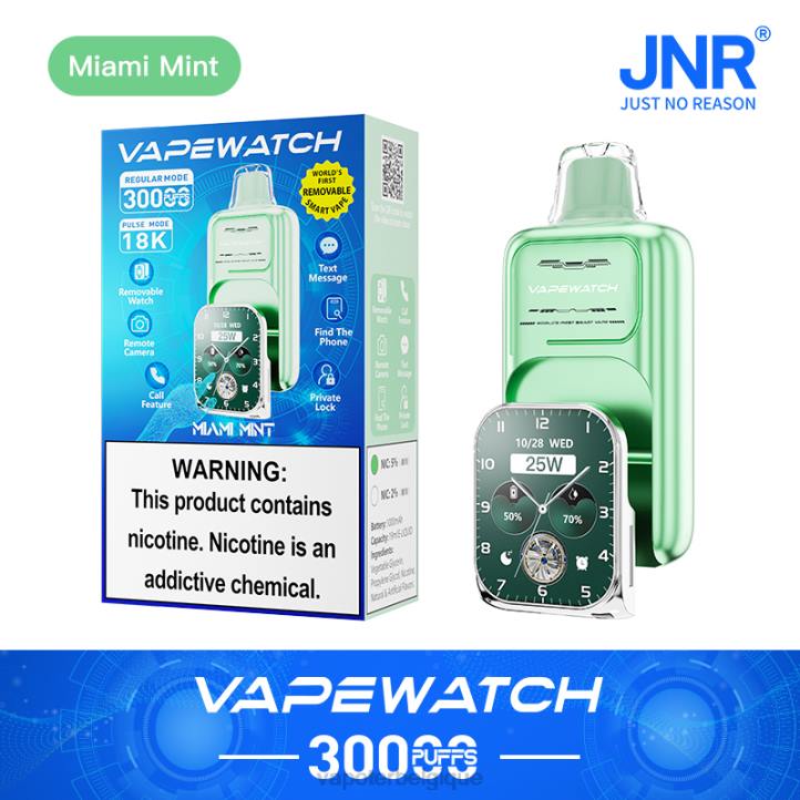 Vapoter Belgique P6228 - JNR montre vape menthe de Miami