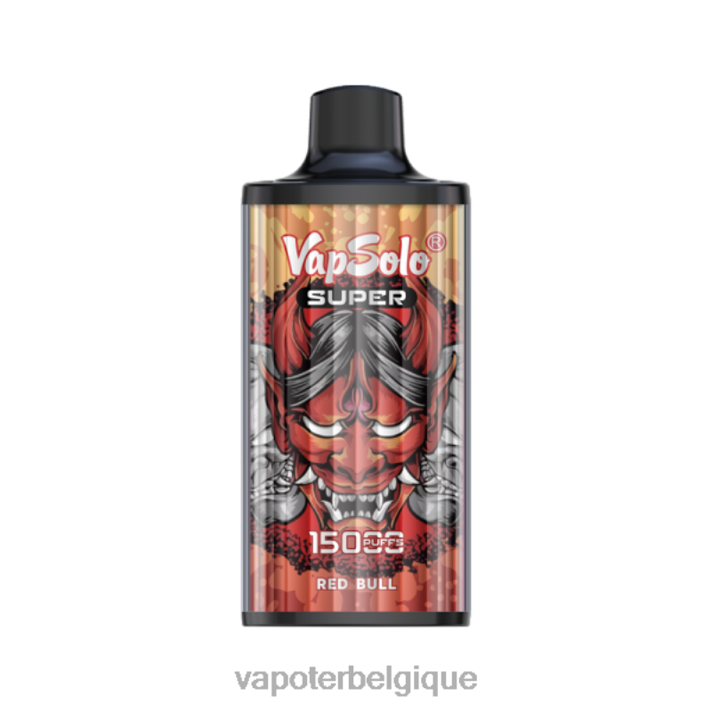 Vapoter Belgique 22F64114 Vapsolo SUPER vape jetable taureau rouge