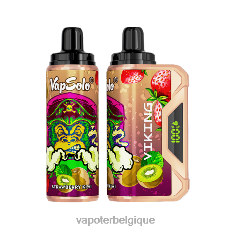 Cigarette Electronique Grossiste 22F64138 Vapsolo VIKING vape jetable fraise-kiwi