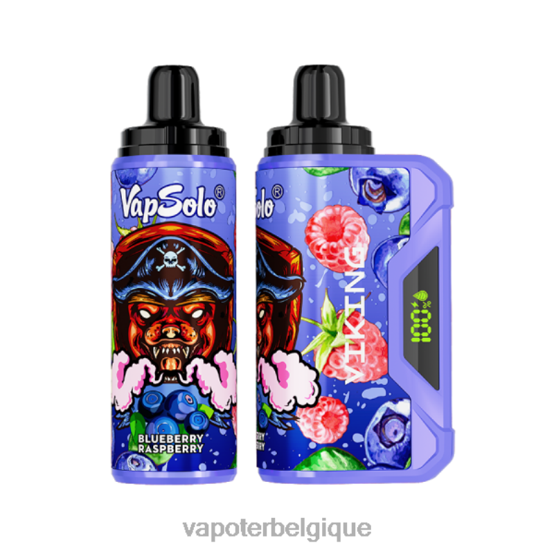 Grossiste Vape Jetable 22F64132 Vapsolo VIKING vape jetable myrtille framboise