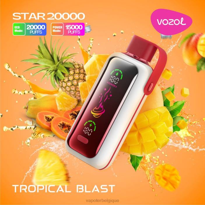 VOZOL STAR 20000 02862 explosion tropicale Vapoter Belgique